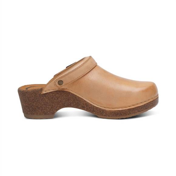 NEW AETREX women's beckie cork clog in natural - Picture 4 of 8